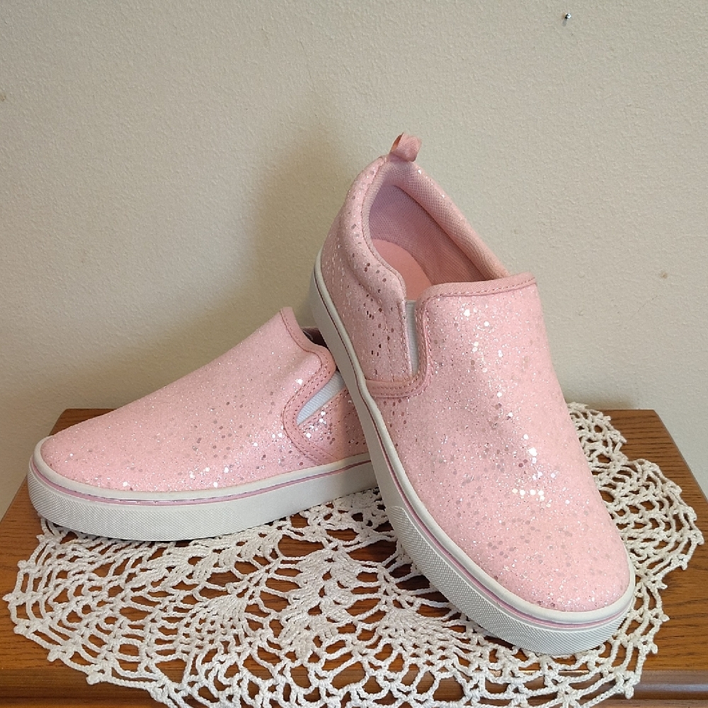 Wonder Nation Pink Glitter Flats